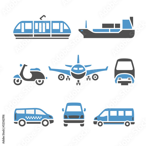 Transport Icons - A set of ninth