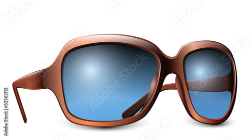 Sunglasses isolated on a white background. Vector illustration