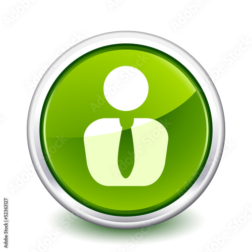 button green business man