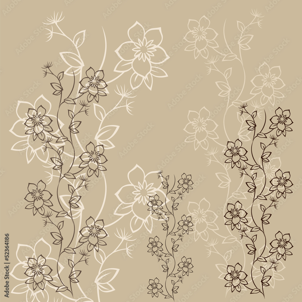 Stylish floral background