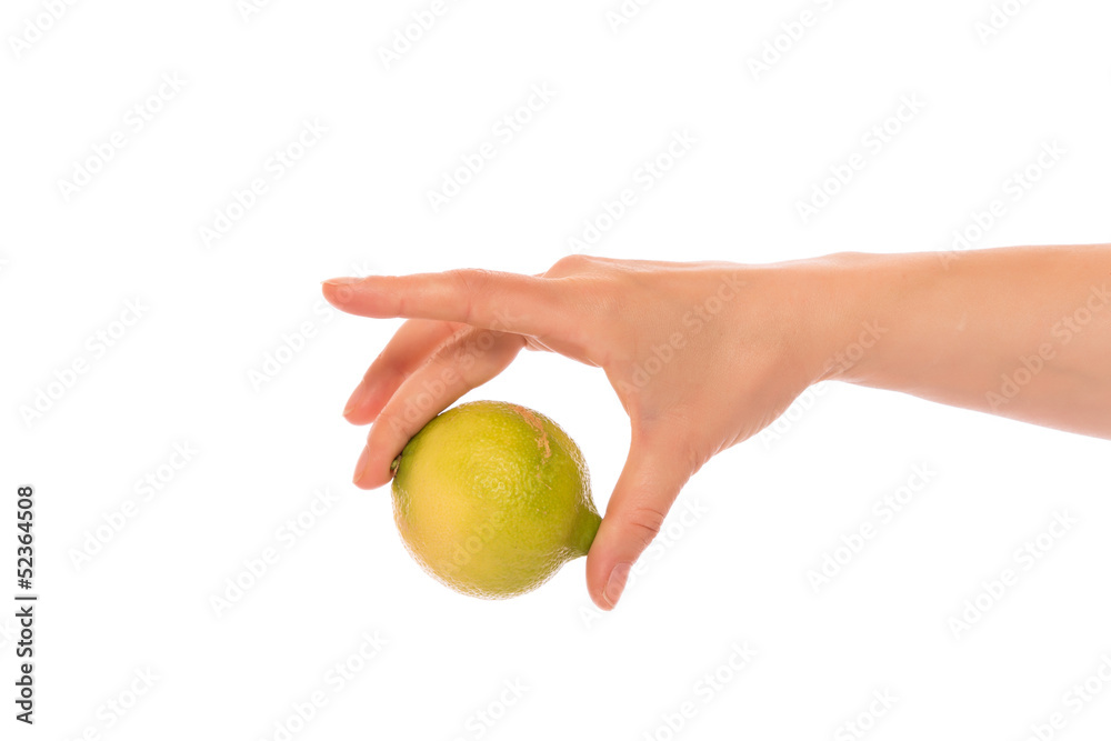 Hand with lemon Hand with lemon