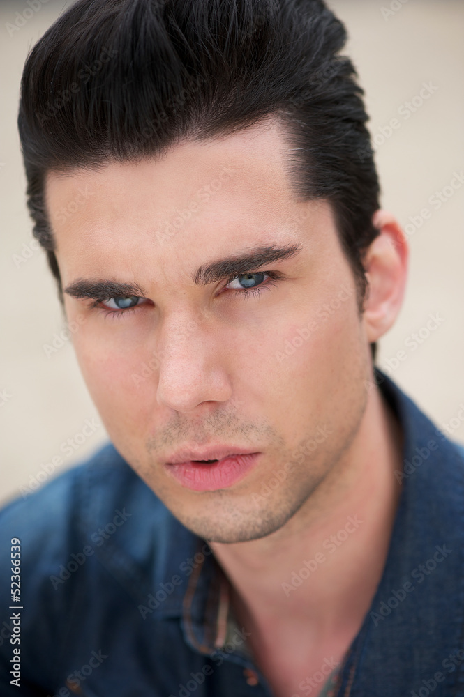 Fototapeta premium Portrait of a male fashion model