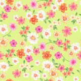 Bright floral vector seamless background