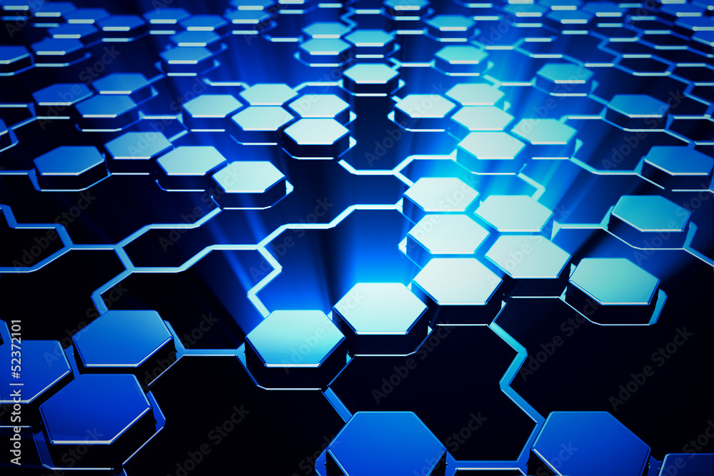 Hexagonal background. Hexagonal background.