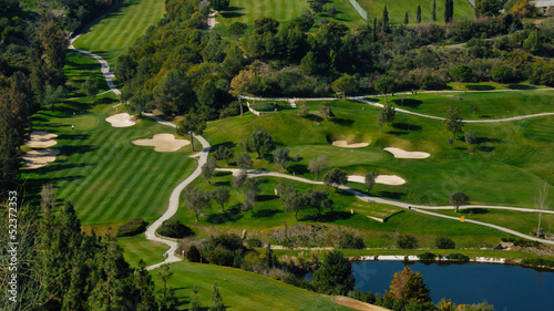 Golf course in Marbella, Andalusia, Spain