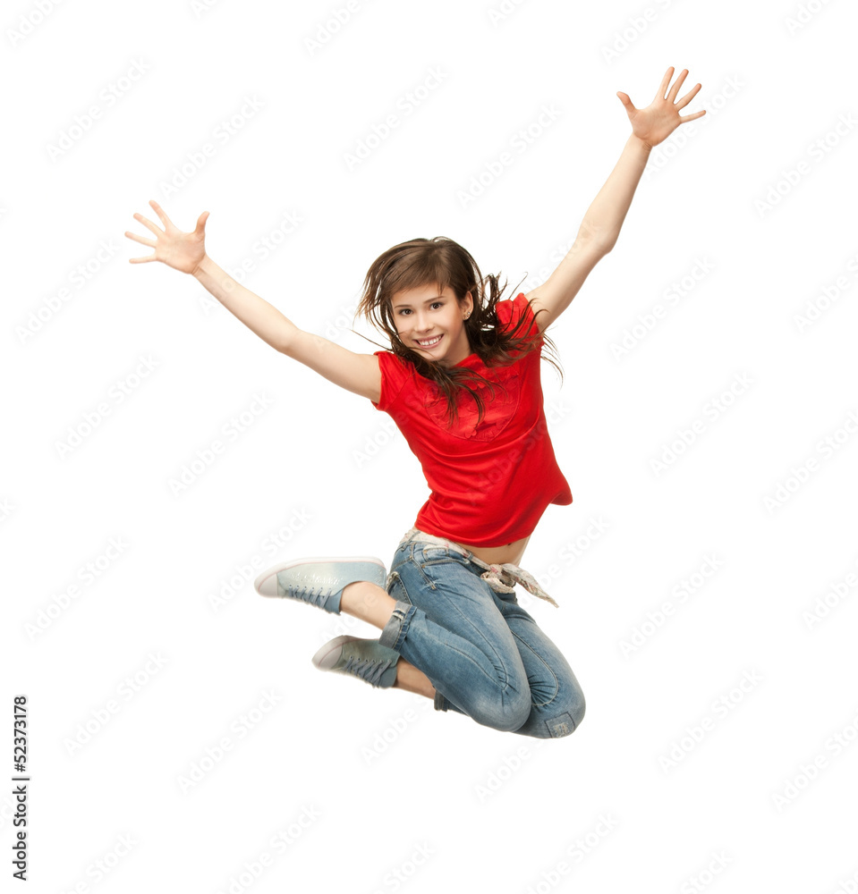 girl jumping