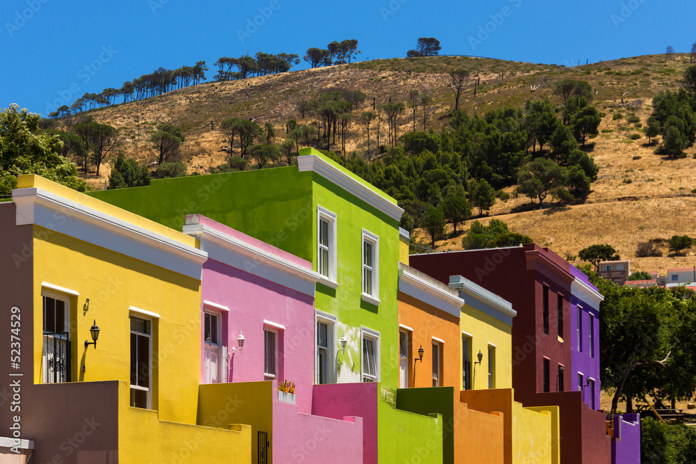 Naklejka premium Kapsztad, Bo-Kaap, historyczna dzielnica