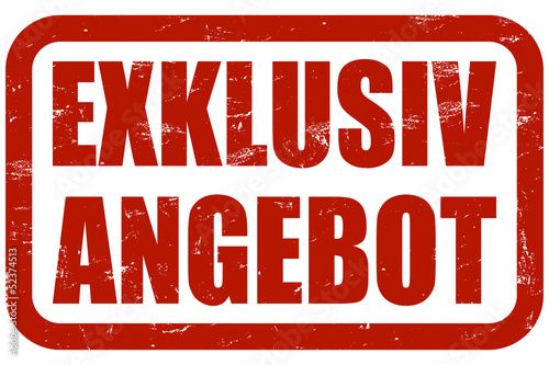 Grunge Stempel rot EXCLUSIV ANGEBOT