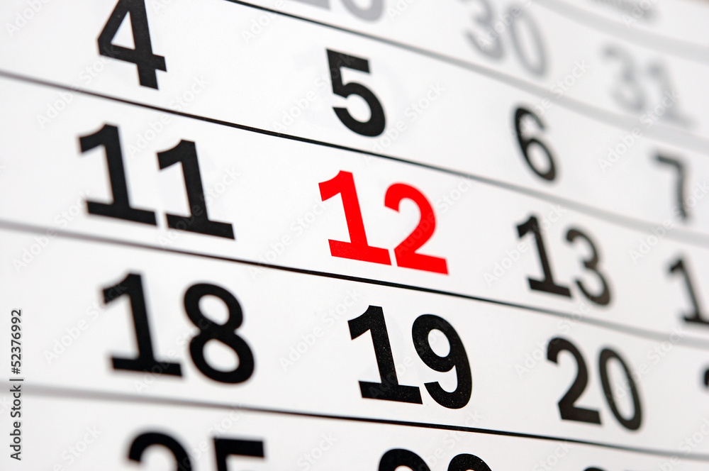calendar showing end of time or deadline calendar showing end of time or deadline