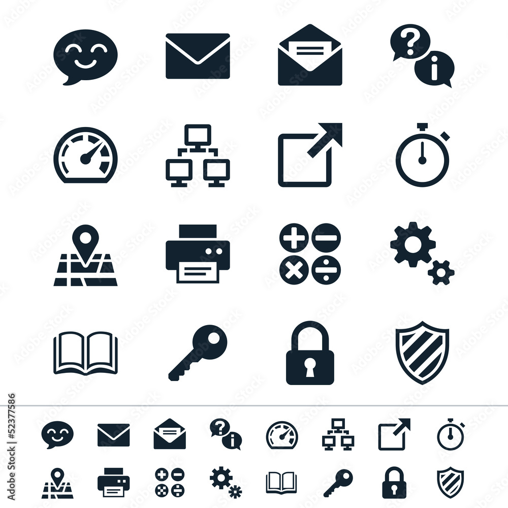 Fototapeta premium Application icons