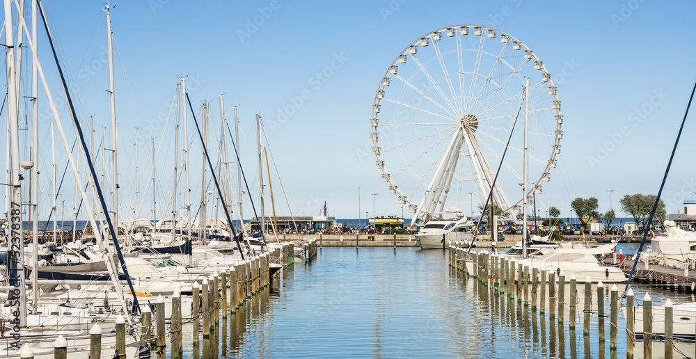 Ferris Wheel at the Dock of Rimini, Italy