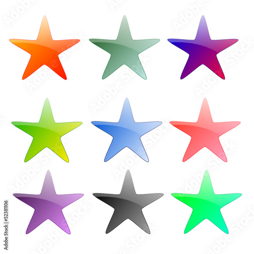 Collection of stars button