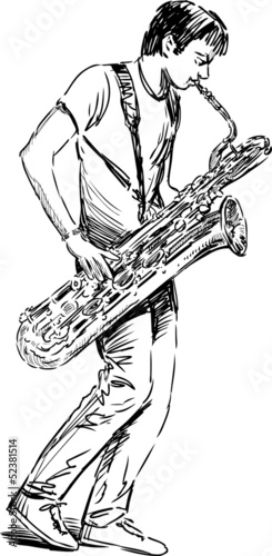 saxophone player