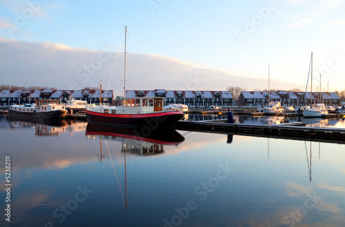 boats at marina in Groningen
