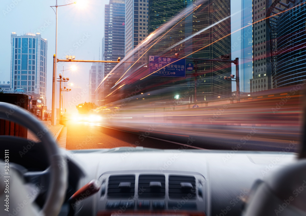 Fototapeta premium the light trails
