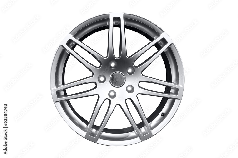 car aluminum wheel rim isolated