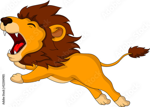 roaring cartoon Lion