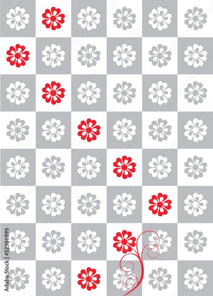 flower chessboard abstract background flower chessboard abstract background