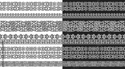 abstract modular decoration line Maya style