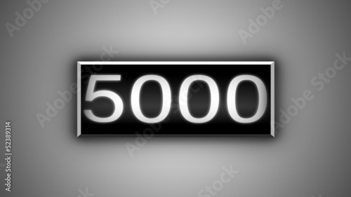 Loopable odometer animation.