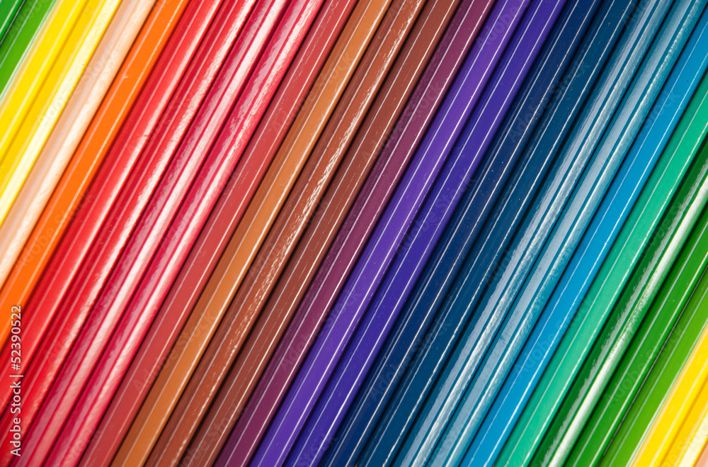 close up of color pencils on white close up of color pencils on white