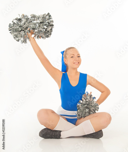 pretty  young cheerleader photo