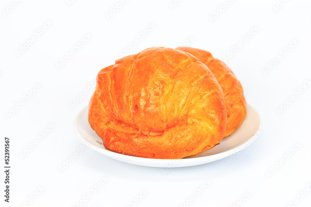 croissant isolated on white background croissant isolated on white background