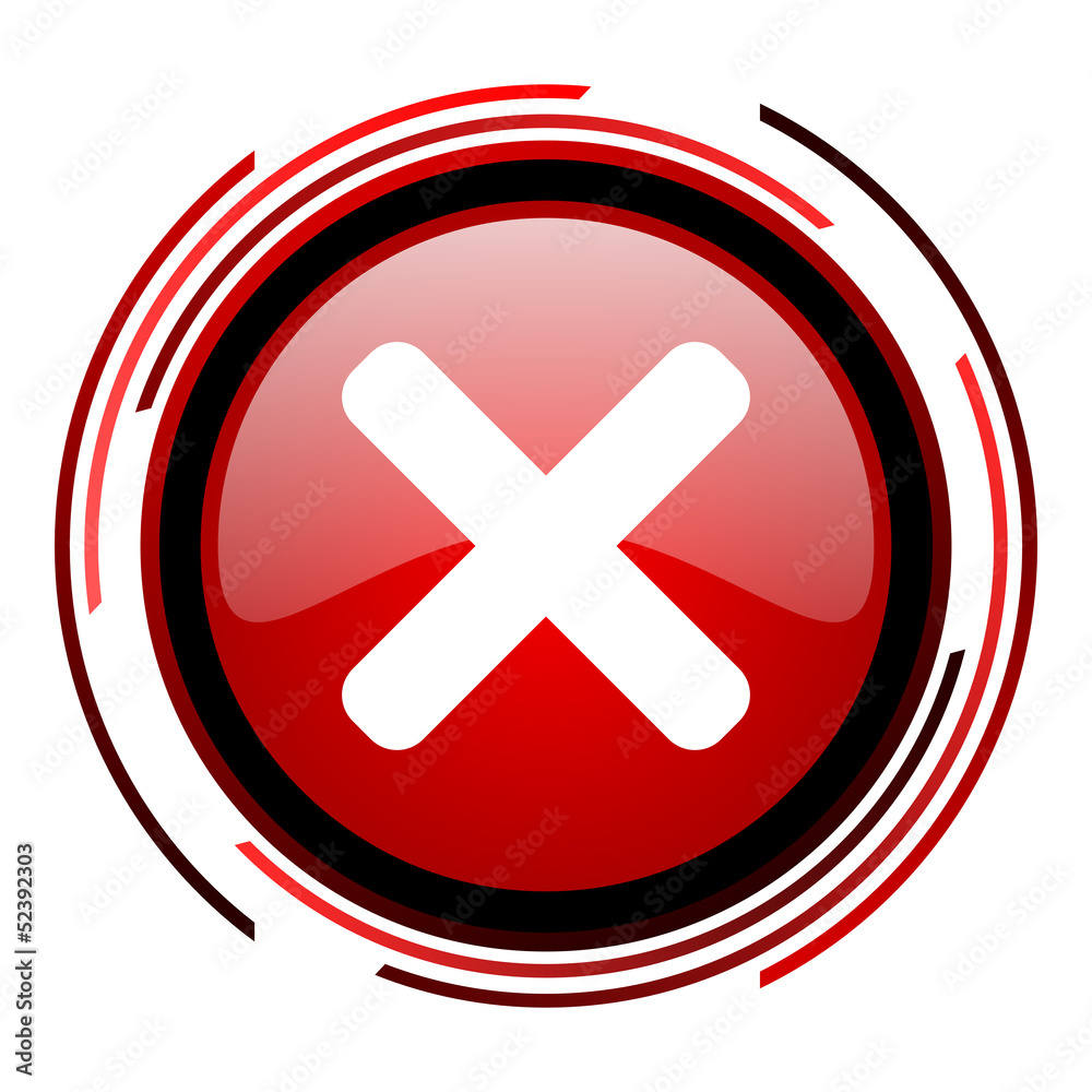 Obraz premium cancel icon