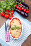Baked vegetables with cheese