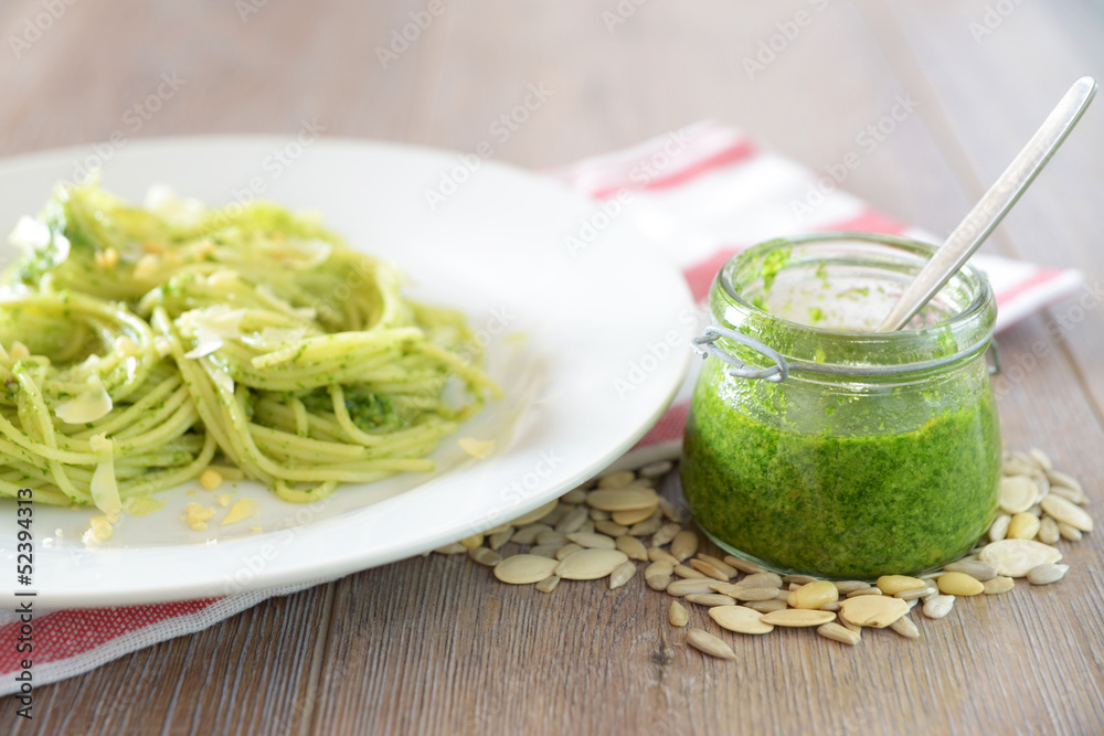Frische Pasta mit Bärlauchpesto Frische Pasta mit Bärlauchpesto