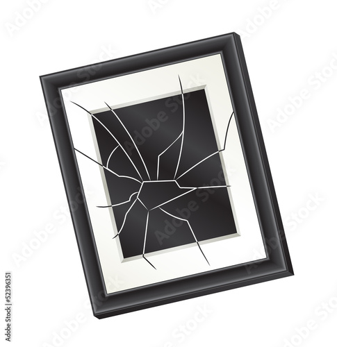 Broken Picture Frame (Domestic Abuse Concept)