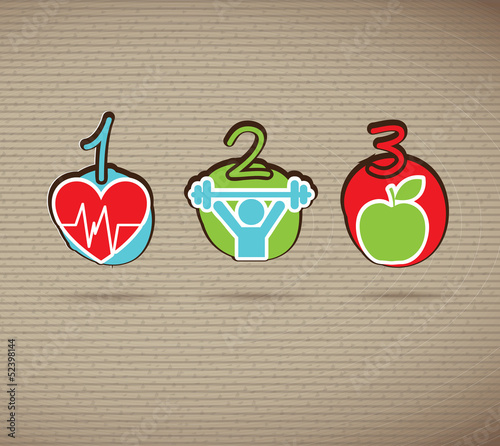 Healthy icons