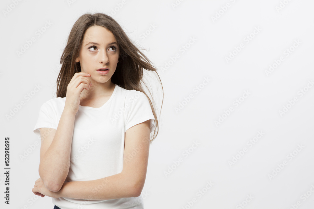 funny expression and gesture of a real young girl funny expression and gesture of a real young girl