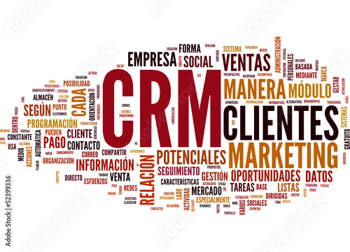CRM (Customer Relationship Management; tag cloud español)