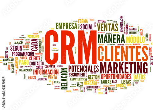 CRM (Customer Relationship Management; tag cloud español)