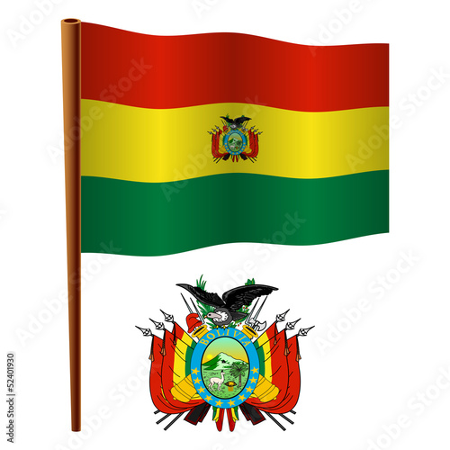 bolivia wavy flag