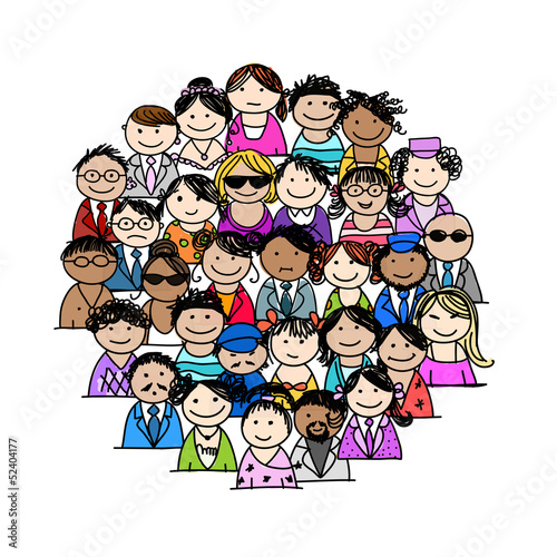 Group of people for your design