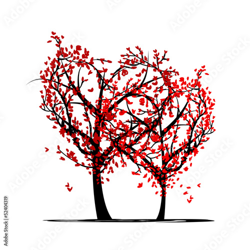 Trees of love for your design