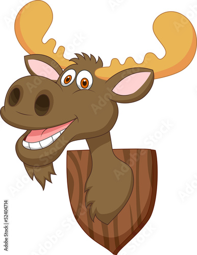 Moose head cartoon