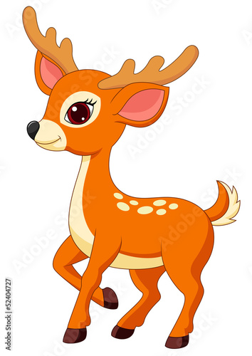 Cute deer cartoon
