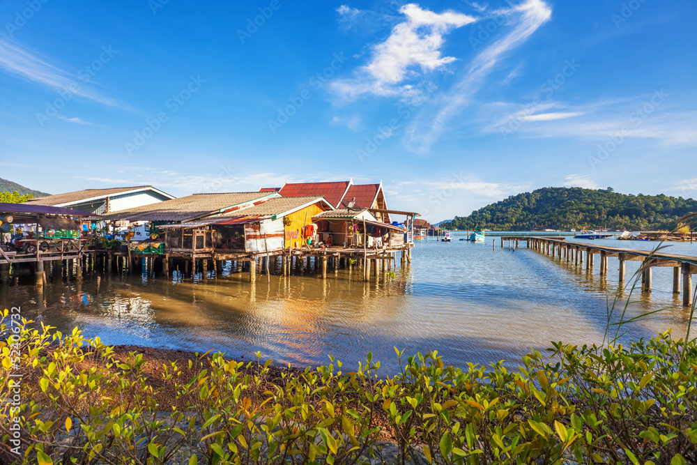 Fototapeta premium The village on the water