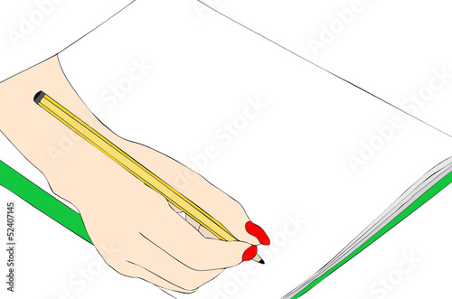 Disegno di mano che disegna