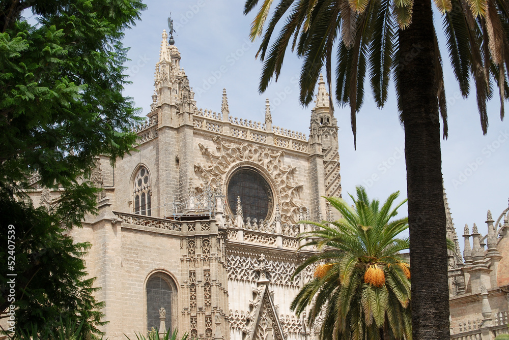 Sevilla Cityscape, Andalusia, Spain. View of Cathedral. Sevilla Cityscape, Andalusia, Spain. View of Cathedral.
