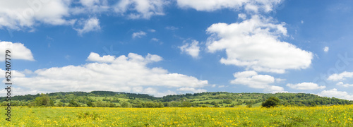 Idyllic rural landscape  Cotswolds UK