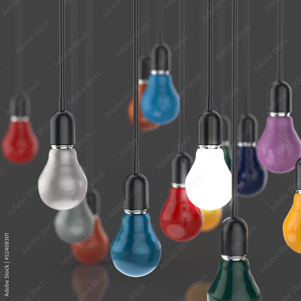 creative idea and leadership concept light bulb 3d design creative idea and leadership concept light bulb 3d design