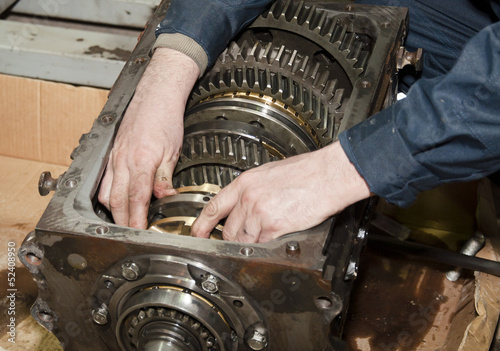 transmission repair close up
