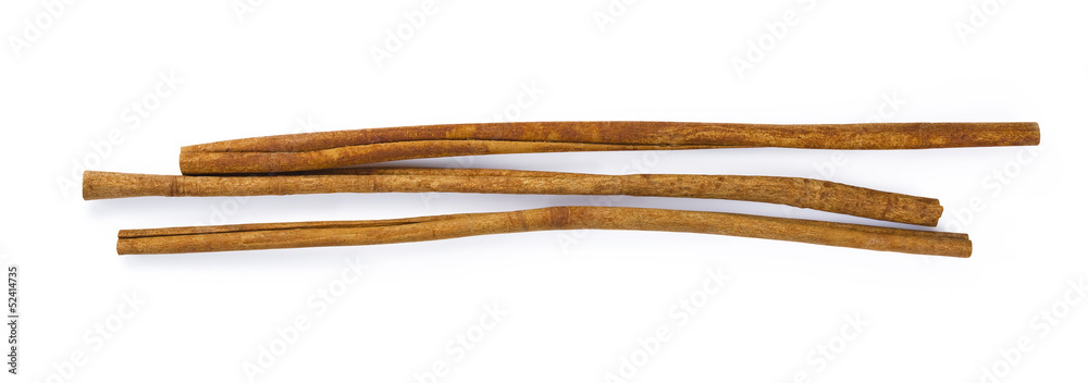 cinnamon sticks with clipping path