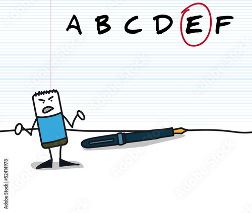 Note E à une évaluation
