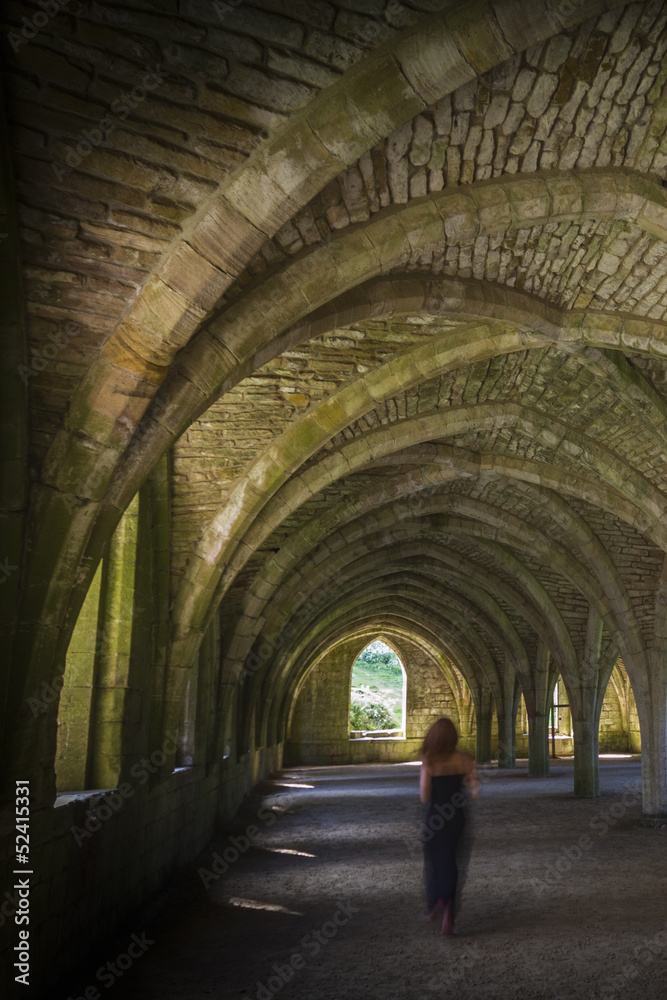 Fountains Abbey Cellarium ghost Fountains Abbey Cellarium ghost