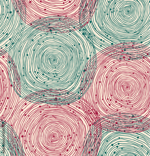 Green and red spiral pattern